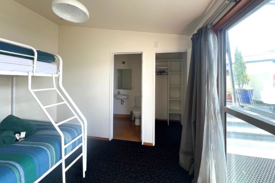 Double Ensuite Room - bed and wardrobe